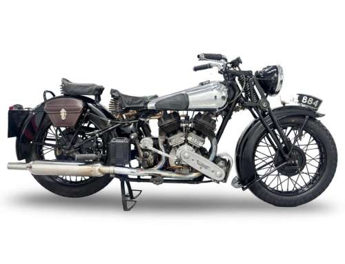 Matching-numbers 1939 Brough Superior SS80 Special heads to Stafford Bonhams auction