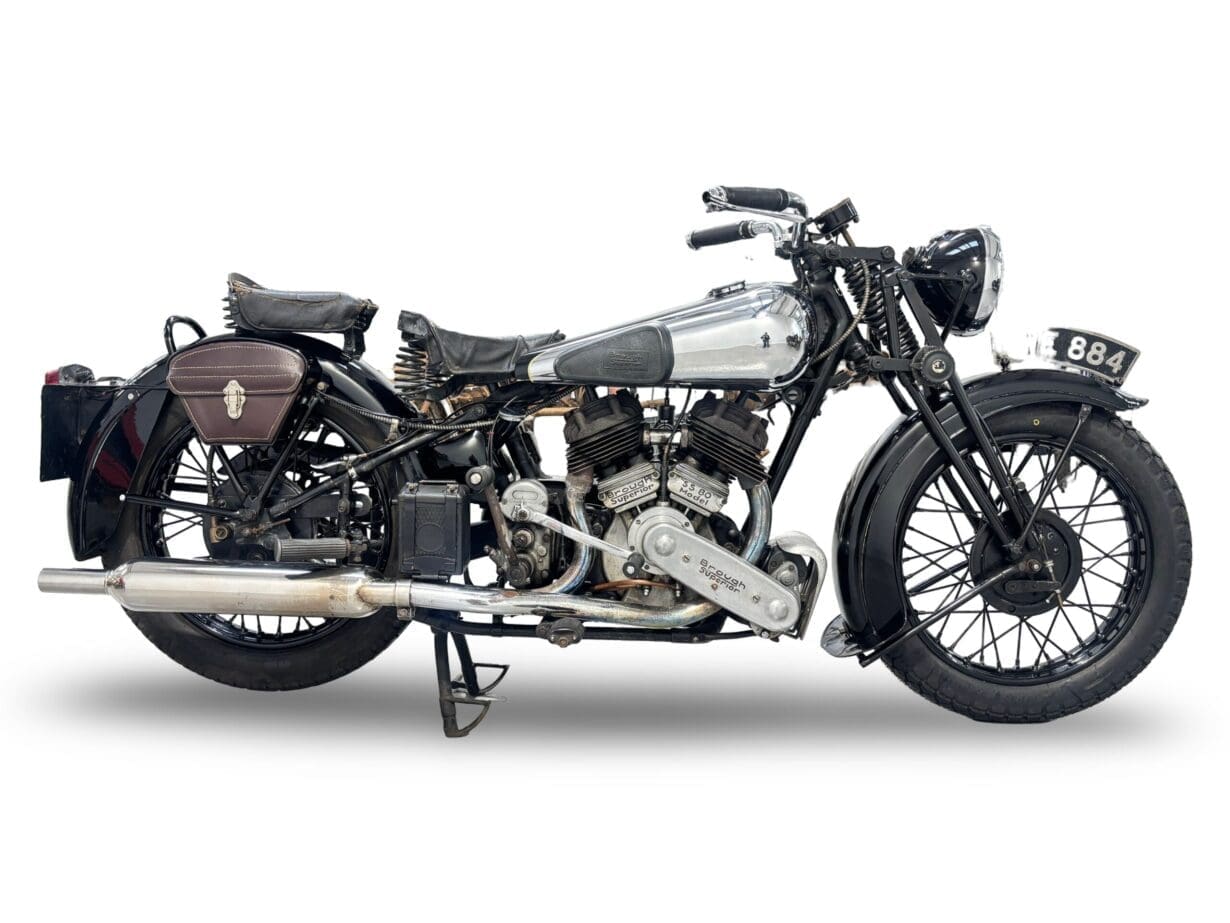 Matching-numbers 1939 Brough Superior SS80 Special heads to Stafford Bonhams auction
